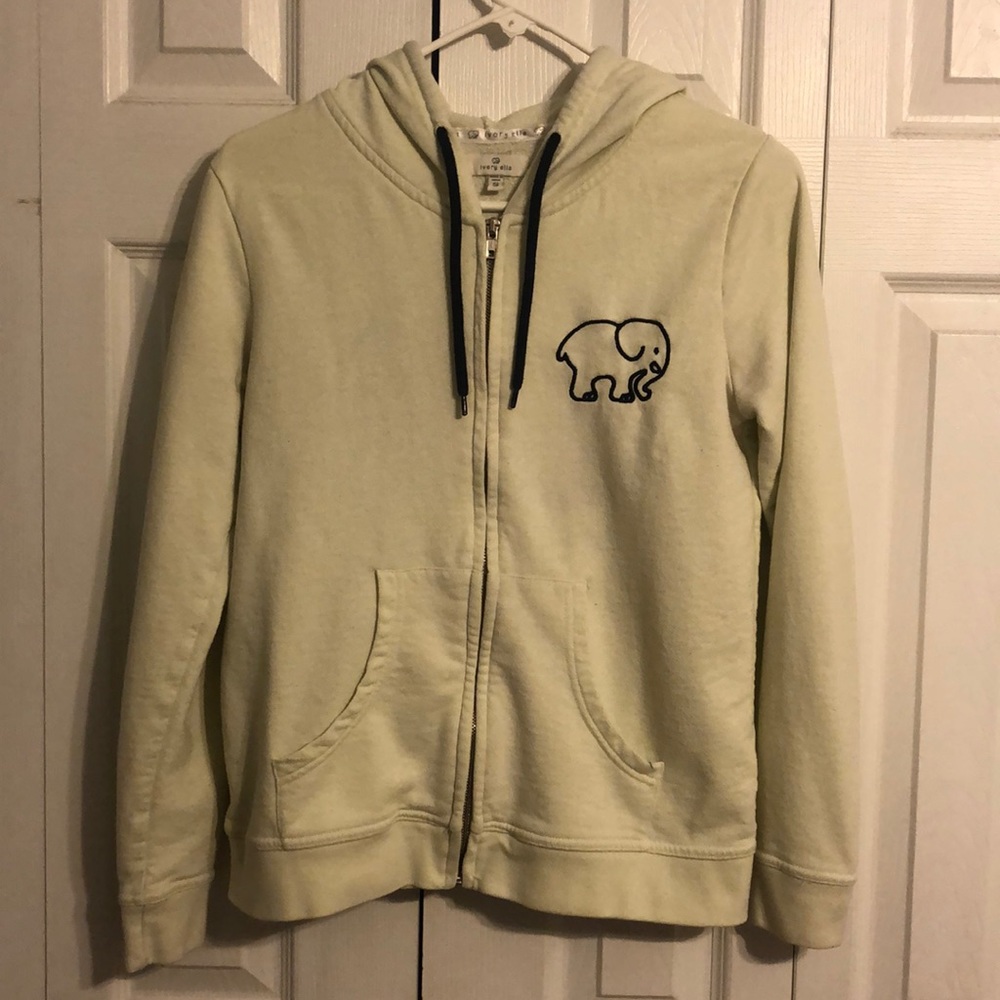 Ivory Ella zip up sweatshirt